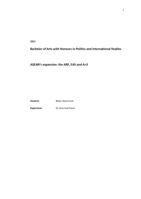 ASEAN’s expansion: the ARF, EAS and A+3