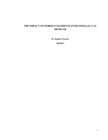 The impact of foreign elements over Somalia's al Shabaab