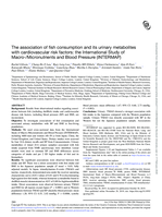 The association of fish consumption and its urinary metabolites with cardiovascular risk factors: The International Study of Macro-/Micronutrients and Blood Pressure (INTERMAP)