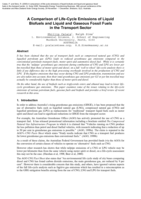 A comparison of life-cycle emissions of liquid biofuels and liquid and gaseous fossil fuels in the transport sector
