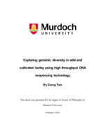 Exploring genomic diversity in wild and cultivated barley using high throughput DNA sequencing technology