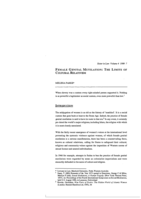 Female genital mutilation: The limits of cultural relativism