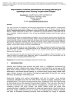 Improvement of thermal performance and energy efficiency of lightweight solar housing for peri-urban villages