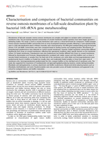 Characterisation and comparison of bacterial communities on reverse osmosis membranes of a full-scale desalination plant by bacterial 16S rRNA gene metabarcoding