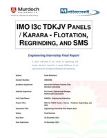 IMO I3c TDKJV Panels/Karara - Flotation, Regrinding, and SMS
