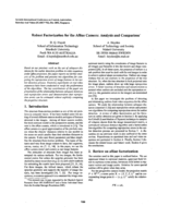 Robust factorization for the affine camera: Analysis and comparison