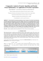 Comparative analysis of genetic algorithm and particle swam optimization: An application in precision agriculture