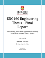 Simulation of Wind-Diesel systems with differing diesel generators and energy storage