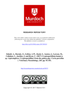 Cryptosporidium homai n. sp. (Apicomplexa: Cryptosporidiiae) from the guinea pig (Cavia porcellus)