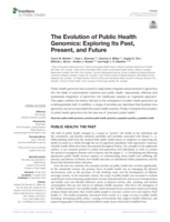 The evolution of public health genomics: Exploring its past, present, and future