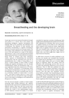 Breastfeeding and the developing brain