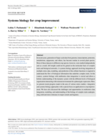 Systems biology for crop improvement