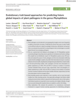Evolutionary trait‐based approaches for predicting future global impacts of plant pathogens in the genus Phytophthora