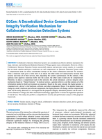 D2Gen: A decentralized device genome based integrity verification mechanism for collaborative intrusion detection systems