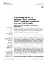 Manipulating the NKG2D receptor-ligand axis using CRISPR: Novel technologies for improved host immunity