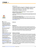 Targeted ballet program mitigates ataxia and improves balance in females with mild-to-moderate multiple sclerosis