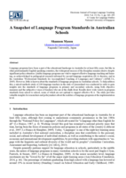 A snapshot of language program standards in Australian schools