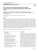 Root exudation of contrasting drought-stressed pearl millet genotypes conveys varying biological nitrification inhibition (BNI) activity