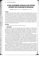 A risk assessment approach for setting criteria for pathogens in biosolids
