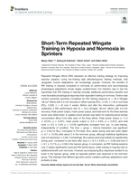 Short-Term repeated wingate training in hypoxia and normoxia in sprinters