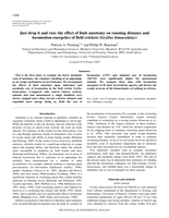 Just drop it and run: the effect of limb autotomy on running distance and locomotion energetics of field crickets (Gryllus bimaculatus)