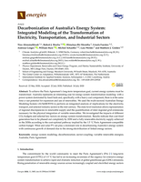 Decarbonization of Australia’s energy system: Integrated modeling of the transformation of electricity, transportation, and industrial sectors