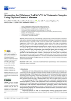 Accounting for Dilution of SARS-CoV-2 in Wastewater Samples Using Physico-Chemical Markers