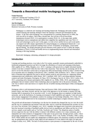 Towards a theoretical mobile heutagogy framework