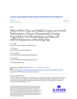 Effect of diet type and added copper on growth performance, carcass characteristics, energy digestibility, gut morphology, and mucosal mRNA expression of finishing pigs