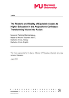 The rhetoric and reality of equitable access to higher education in the Anglophone Caribbean: Transforming vision into action