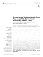 Comparison of auditory steady-state responses with conventional audiometry in older adults