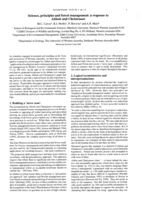 Science, principles and forest management: a response to Abbott and Christensen