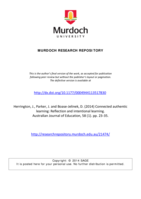 Connected authentic learning: Reflection and intentional learning