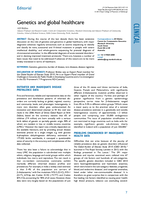 Genetics and global healthcare