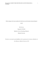 Child contingent self-esteem mediates the link between need frustration and psychological control