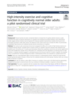 High-intensity exercise and cognitive function in cognitively normal older adults: A pilot randomised clinical trial