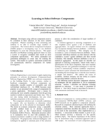 Learning to select software components