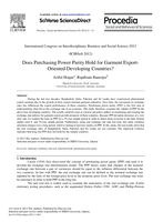 Does purchasing power parity hold for garment export-oriented developing countries?