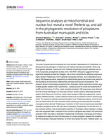 Sequence analyses at mitochondrial and nuclear loci reveal a novel Theileria sp. and aid in the phylogenetic resolution of piroplasms from Australian marsupials and ticks