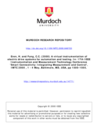 A virtual instrumentation of electric drive systems for automation and testing