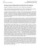 Microbeam analysis of plasma effects in synthetic mica-like compound