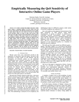 Empirically measuring the QoS sensitivity of interactive online game players