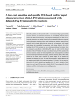A low‐cost, sensitive and specific PCR ‐based tool for rapid clinical detection of HLA‐B*35 alleles associated with delayed drug hypersensitivity reactions