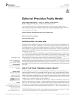 Editorial: Precision Public Health