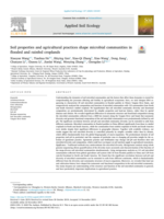 Soil properties and agricultural practices shape microbial communities in flooded and rainfed croplands