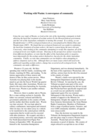 Working with Wasim: A convergence of community