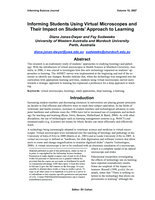 Informing students using virtual microscopes and their impact on students' approach to learning