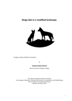 Dingo diet in a modified landscape