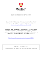 Body condition score as a selection tool for targeted selective treatment-based nematode control strategies in Merino ewes