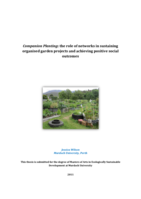 Companion Planting: the role of networks in sustaining organised garden projects and achieving positive social outcomes